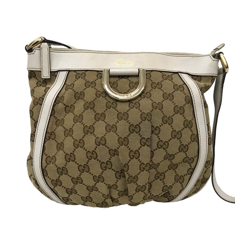 Gucci Bag Crossbody Logo GG Closure Pocket Brown Shoulder Abbey Zipper
